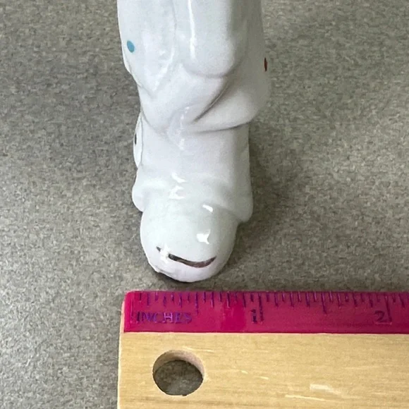 Whimsical White Porcelain Clown Figurines - Picture 7 of 15